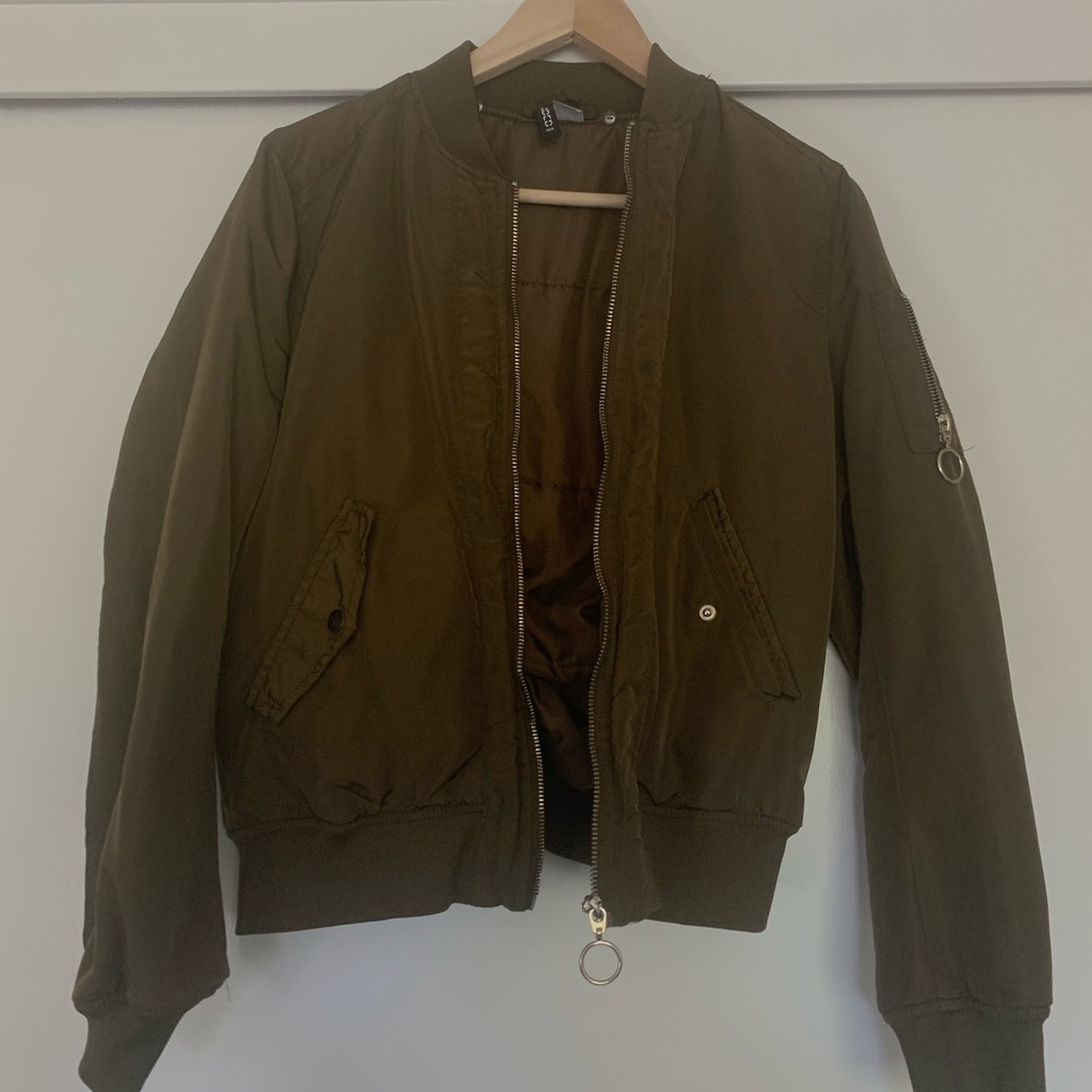 Army Green Colored Bomber Jacket